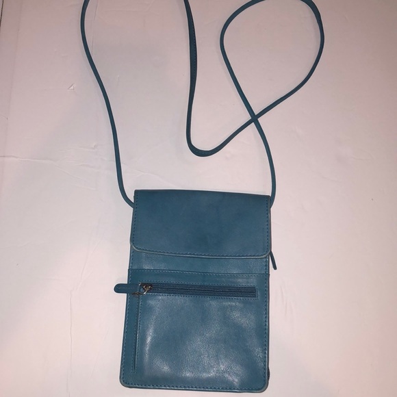 Genuine Leather RFD blocking crossbody purse - Picture 2 of 13